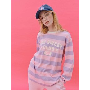 Striped Loose-fit T-shirt (PINK)