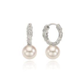 Twig Slim - Pearl Earrings (M) - silver (1003010900)