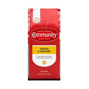 [해외직구] Community Coffee 커뮤니티커피 커피 치커리 미디엄 로스트 분쇄 커피 907g 2팩