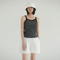 [20% 할인가 판매] Stripe Rib Sleeveless (Black)