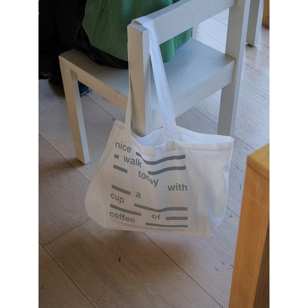 Nice Walk Today Eco Bag_White