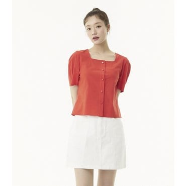 플라스틱아일랜드 스퀘어넥 블라우스 (PR2WB502)