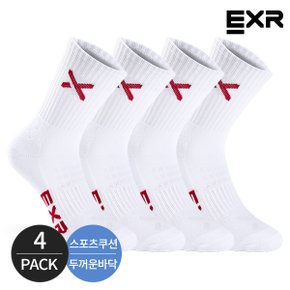 여성 스포츠 쿠션 베이직 스탠다드 장목양말 4P WHRD_P404542389