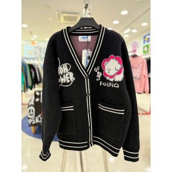 더블제이디 [여주점] 비숑플라워 ,가디건 ,블랙JGZZ52B01