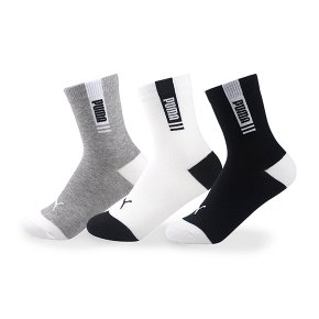아동 PUMA 삭스 PU-K04 푸마 중목양말 3족 세트