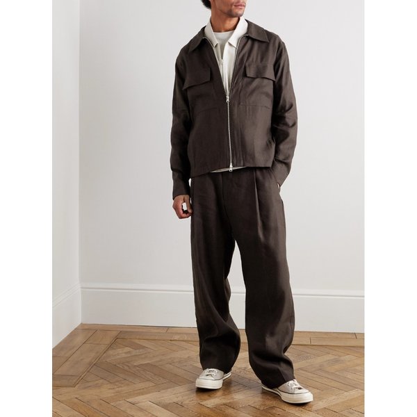 NN.07 베르코베로 리넨 블렌드 카이 1808 스트레이트 레그 트라우저 46376663163008085