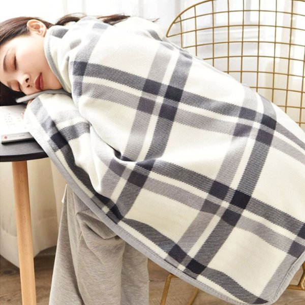 블랭킷 똑딱이단추 망토 담요(80x130cm) (그레이)