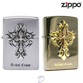 지포라이터 250-18 TRIBAL CROSS EMB 1+심지+돌+오일133ML[34734200]