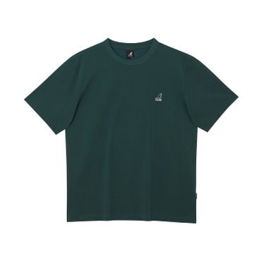 캉골 클래식 로고 반팔 티셔츠 2764 다크그린 (KRECST27640)