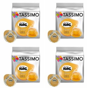 타시모 카페 하그 크레마 디카페인 파드 캡슐 커피 Tassimo Cafe Hag Crema 16개입 4개