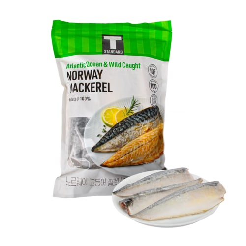 [냉동] T STANDARD 노르웨이 고등어 필렛 (1.1kg/팩)