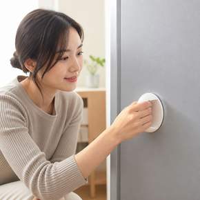 셀프 부착식 도어핸들 인테리어 원형 문 손잡이 현관 방문 창문