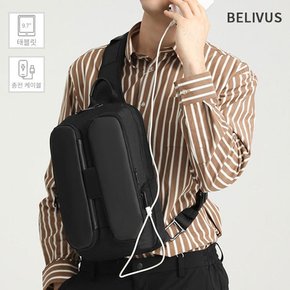 남자 슬링백 크로스백 웨이스트백 생활방수 데일리 여행 가방 BSZ488