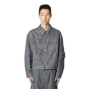 Pocket Point Trucker Jacket (GREY)