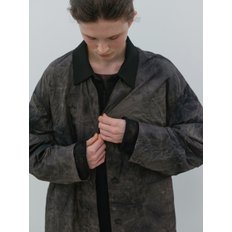 layered trench coat (tiedye)