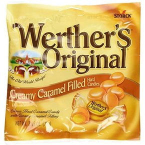 Werther`s Original스톡 웨더스 오리지널 크리미 캐러멜 필링 하드 캔디 (75g) 3팩