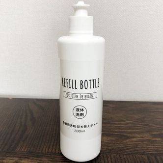 제이큐 주방 리필용 소분통 디스펜서 펌프용기 세제통300ml X ( 2매입 )