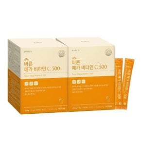 바른 메가 비타민C 영국산 분말 500mg x 100포, 2박스