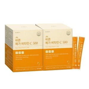  바른 메가 비타민C 영국산 분말 500mg x 100포, 2박스