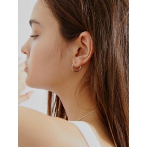 [Silver] Slim Ring Earrings