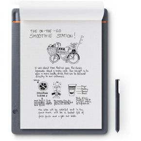 영국 와콤 드로잉 테블릿 Wacom CDS810S Bamboo Slate Smartpad A4 Large Notepad with digitiza