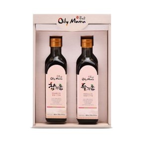 [공식품]공계순 국산 기름 2종 선물세트(들기름300ml/참기름300ml)쇼핑백 포함