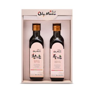 미센토 [공식품]공계순 국산 기름 2종 선물세트(들기름300ml/참기름300ml)쇼핑백 포함