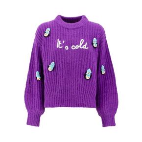 세인트바쓰 니트웨어 DANY002 10987E COLD 26I PENGUIN PATCH Purple