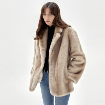 HAVELESS JENNIE ECO FUR MUSTANG JACKET BEIGE