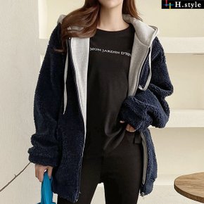 H스타일(IM)세미미니집업/22FW/아우터