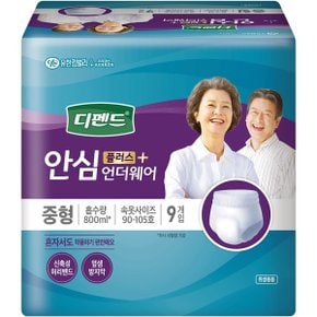 디펜드 안심플러스 언더웨어 중형 9매 x 4 기저귀 팬티 노인 수입 어