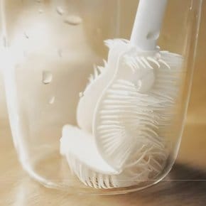 실리콘 젖병솔 31.5cm 위생적인 분리형 물병 세척솔 텀블러 브러쉬 고리형