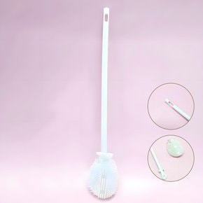 실리콘 젖병솔 31.5cm 위생적인 분리형 물병 세척솔 텀블러 브러쉬 고리형