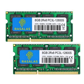 16GB PC3L-12800 RAM DDR3L 1600MHz SODIMM CL11 204Pin Non-ECC 1.35V & 1.5V 노트북 PC용