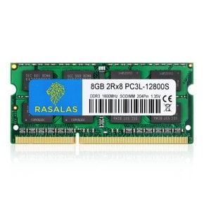 16GB PC3L-12800 RAM DDR3L 1600MHz SODIMM CL11 204Pin Non-ECC 1.35V & 1.5V 노트북 PC용