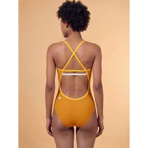 Two tone Double Line back Mustard