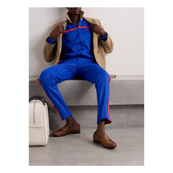 웨일스 보너 자수 스트라이프  테크 저지 트랙 재킷 블루 1647597333896468