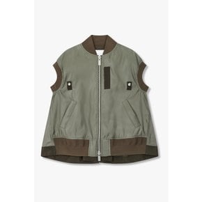 [사카이] CLASSICS 여성 톤 온 톤 나일론 베스트 6415301103