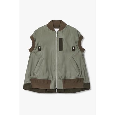SACAI [사카이] CLASSICS 여성 톤 온 톤 나일론 베스트 6415301103
