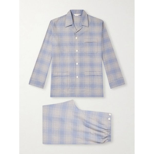 데렉 로즈 켈번 52 체크 코튼 파자마 세트 46376663162965347