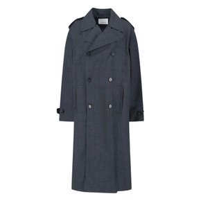 더 프랭키 샵 여성 코트 그레이 Trench BLEECKER PLAID TRENCH COATDARK FW25