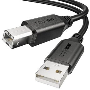 USB2.0 AM-BM 변환 케이블 1.5m CB5152-1.5M 프린터용 고강도PVC소재 CB5152-1.5M 코드웨이 코드