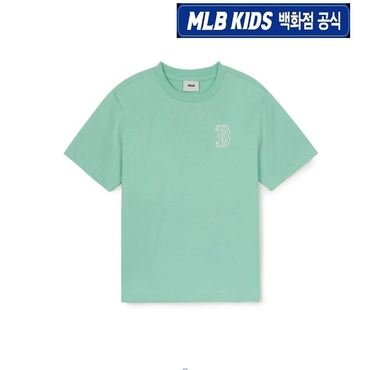 MLB키즈 (백화점공식)25SS 베이직 스몰로고 티셔츠  7ATSB0453-43GNM