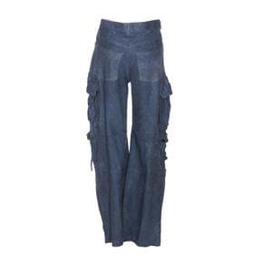 [해외배송] 24 S/S 살바토르 산토로 레더 카고 팬츠 46050-D/NIVDENIM B0011107008