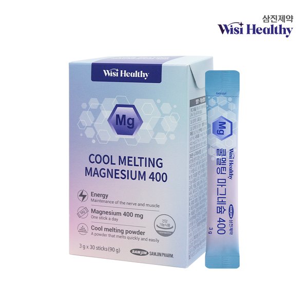 위시헬씨 쿨멜팅 마그네슘 400 30포 1개월분