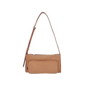 Poster pocket bag - suede camel