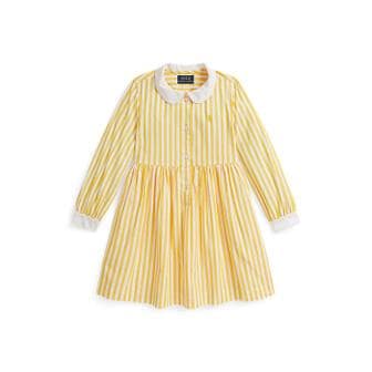 폴로 랄프 로렌 폴로 키즈 여아 2-6세 스트라이프 코튼 포플린 셔츠드레스(CWPODRSR3D21132999)