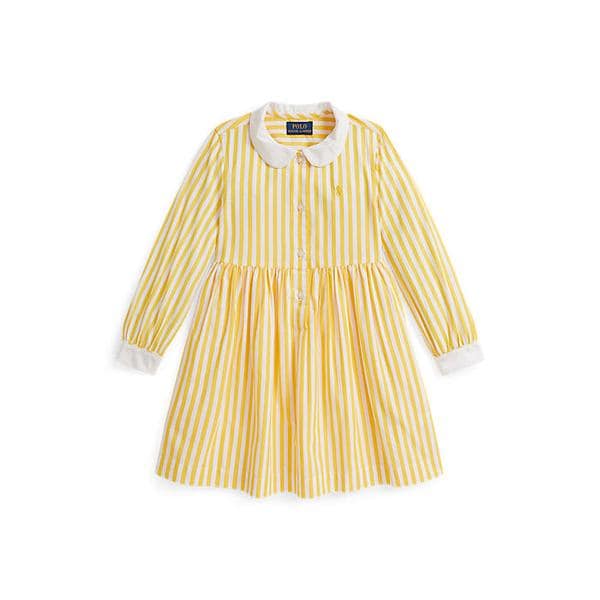 폴로 키즈 여아 2-6세 스트라이프 코튼 포플린 셔츠드레스(CWPODRSR3D21132999)