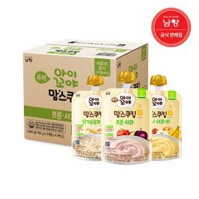 맘스쿠킹 유아 이유식 6개월 닭가슴살과 채소+프룬사과+바나나사과배 3입_P338471259