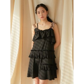 Pleats One-Piece BLACK